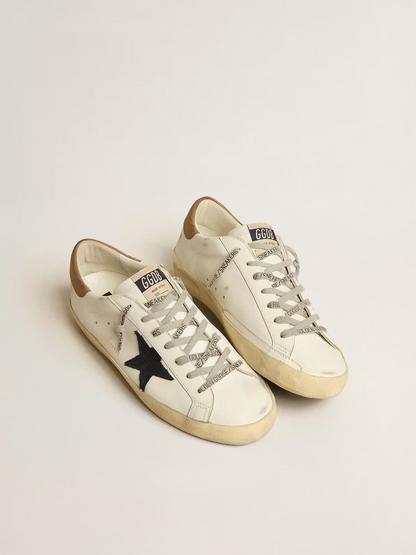 Golden Goose Super-Star White & Tobacco Sneaker