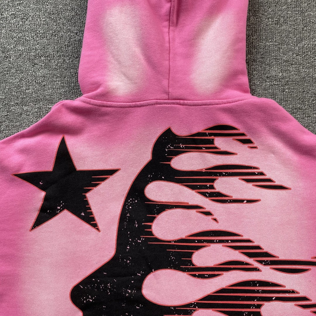 HELLSTAR BRAINWASHED WITHOUT BRAIN HOODIE PINK