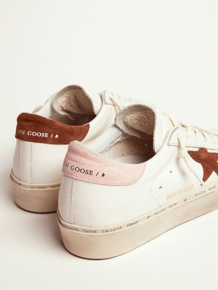 Hi Star Ltd Sneakers With Brown Suede Star And Pink Suede Heel Tab
