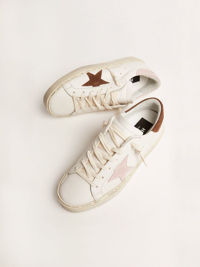 Hi Star Ltd Sneakers With Brown Suede Star And Pink Suede Heel Tab