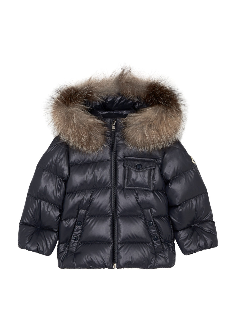 MONCLER KIDS COAT FUR