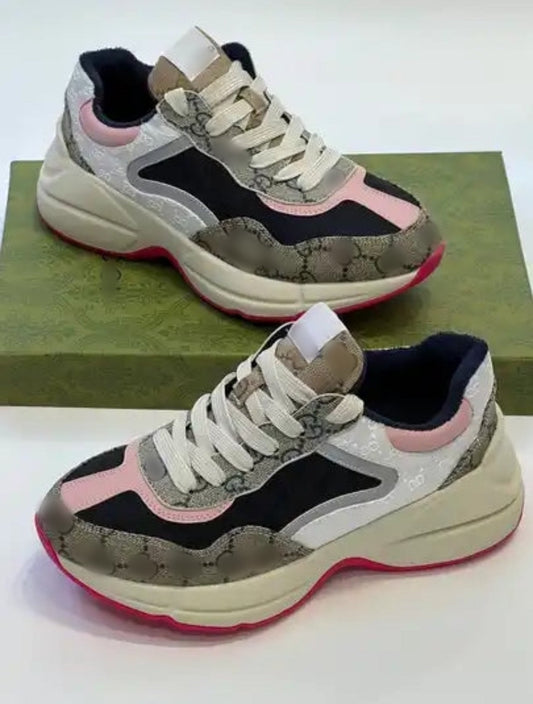 GG navy pink sneakers