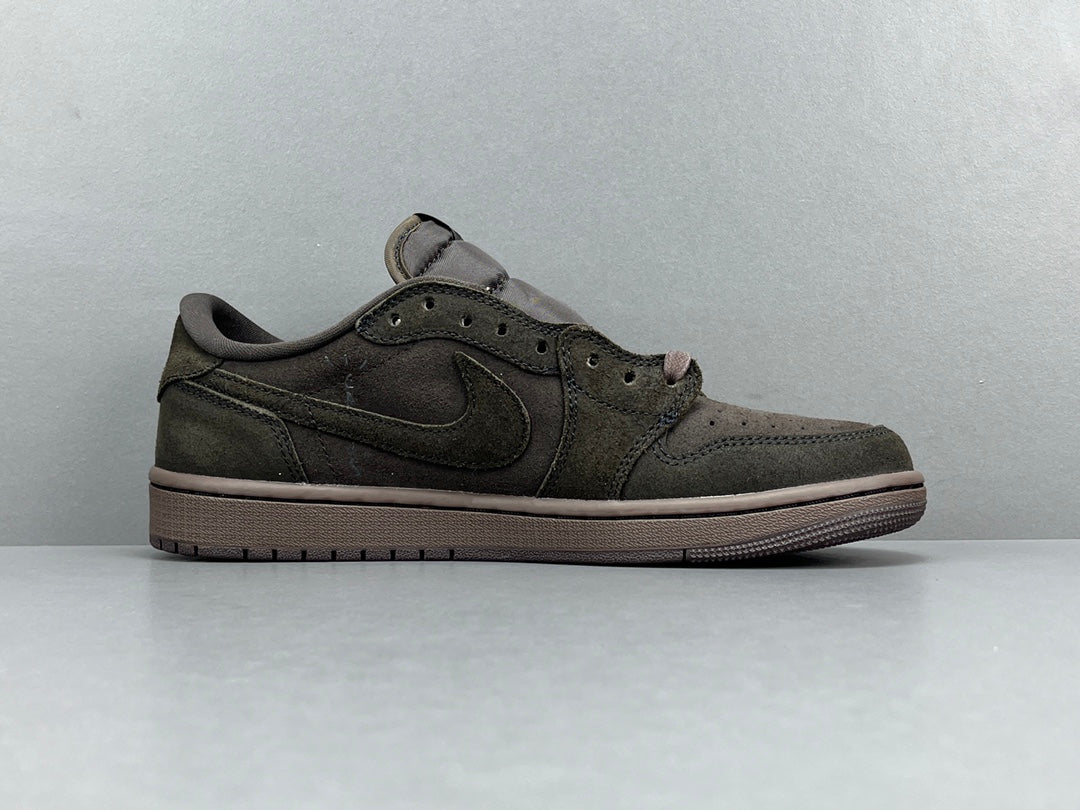 JORDAN 1 RETRO LOW OG SP x TRAVIS SCOTT VELVET BROWN