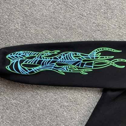 JUICE WRLD x SP5DER HOODIE BLACK