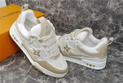 LOUIS VUITTON LV SKATE SNEAKER BEIGE WHITE