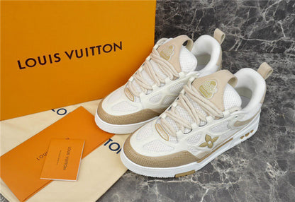 LOUIS VUITTON LV SKATE SNEAKER BEIGE WHITE