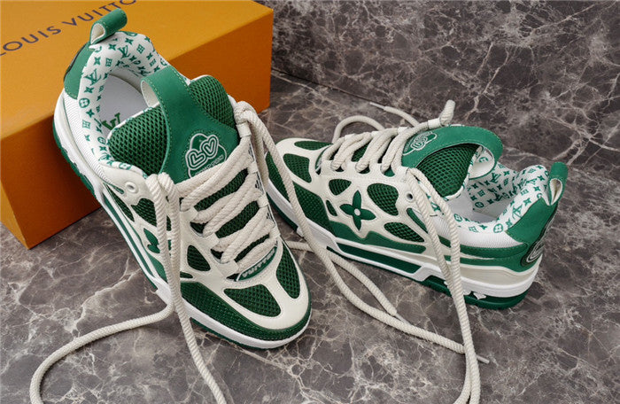 LOUIS VUITTON LV SKATE SNEAKER GREEN WHITE