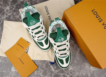 LOUIS VUITTON LV SKATE SNEAKER GREEN WHITE