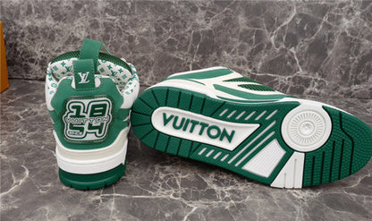 LOUIS VUITTON LV SKATE SNEAKER GREEN WHITE