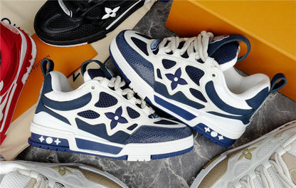 LOUIS VUITTON LV SKATE SNEAKER MARINE WHITE