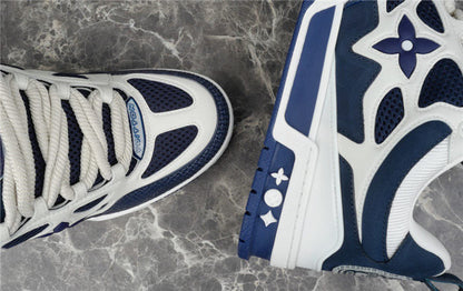 LOUIS VUITTON LV SKATE SNEAKER MARINE WHITE