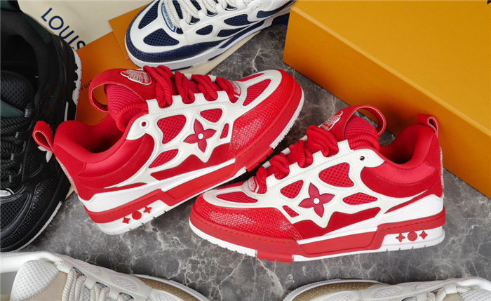 LOUIS VUITTON LV SKATE SNEAKER RED WHITE