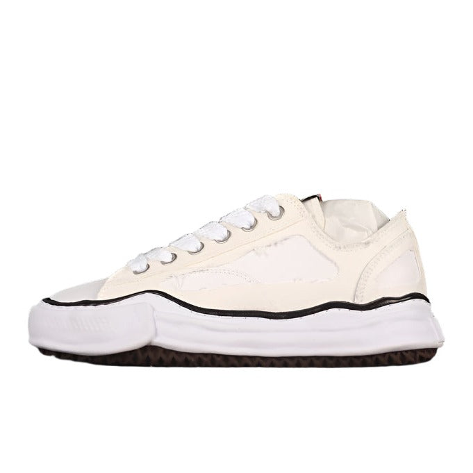 MAISON MIHARA YASUHIRO PETERSON OG SOLE CANVAS LOW WHITE