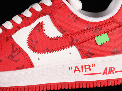 NIKE AIR FORCE 1 x LOUIS VUITTON VIRGIL ABLOH BLANC ROUGE