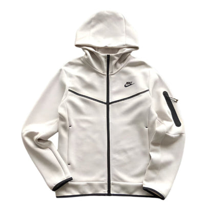 NIKE TECH FLEECE HOODIE x CREAMY WHITE