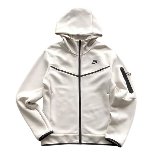 NIKE TECH FLEECE HOODIE x CREAMY WHITE