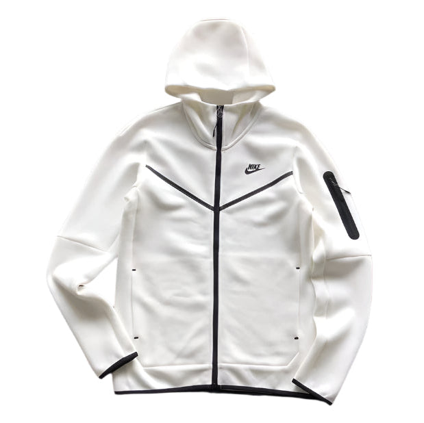 Sweat à capuche Nike Tech Fleece blanc