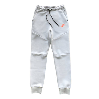NIKE TECH FLEECE PANTS x WOLF GREY/AQUAMARINE/ORANGE