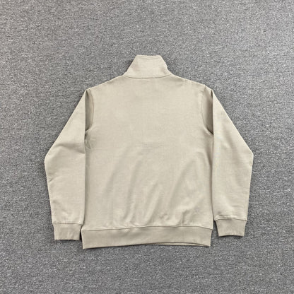 POLO RALPH LAUREN QUARTER ZIP SWEATSHIRT BEIGE