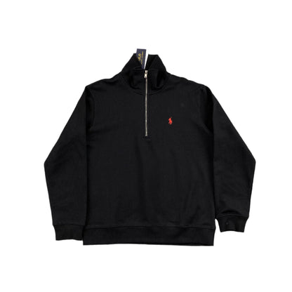 POLO RALPH LAUREN QUARTER ZIP SWEATSHIRT BLACK