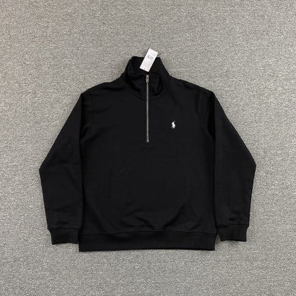 POLO RALPH LAUREN QUARTER ZIP SWEATSHIRT BLACK