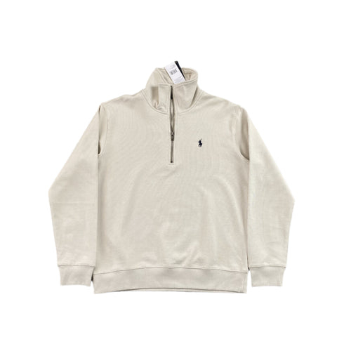 POLO RALPH LAUREN QUARTER ZIP SWEATSHIRT WHITE