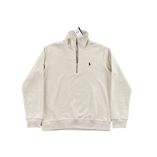 POLO RALPH LAUREN QUARTER ZIP SWEATSHIRT WHITE
