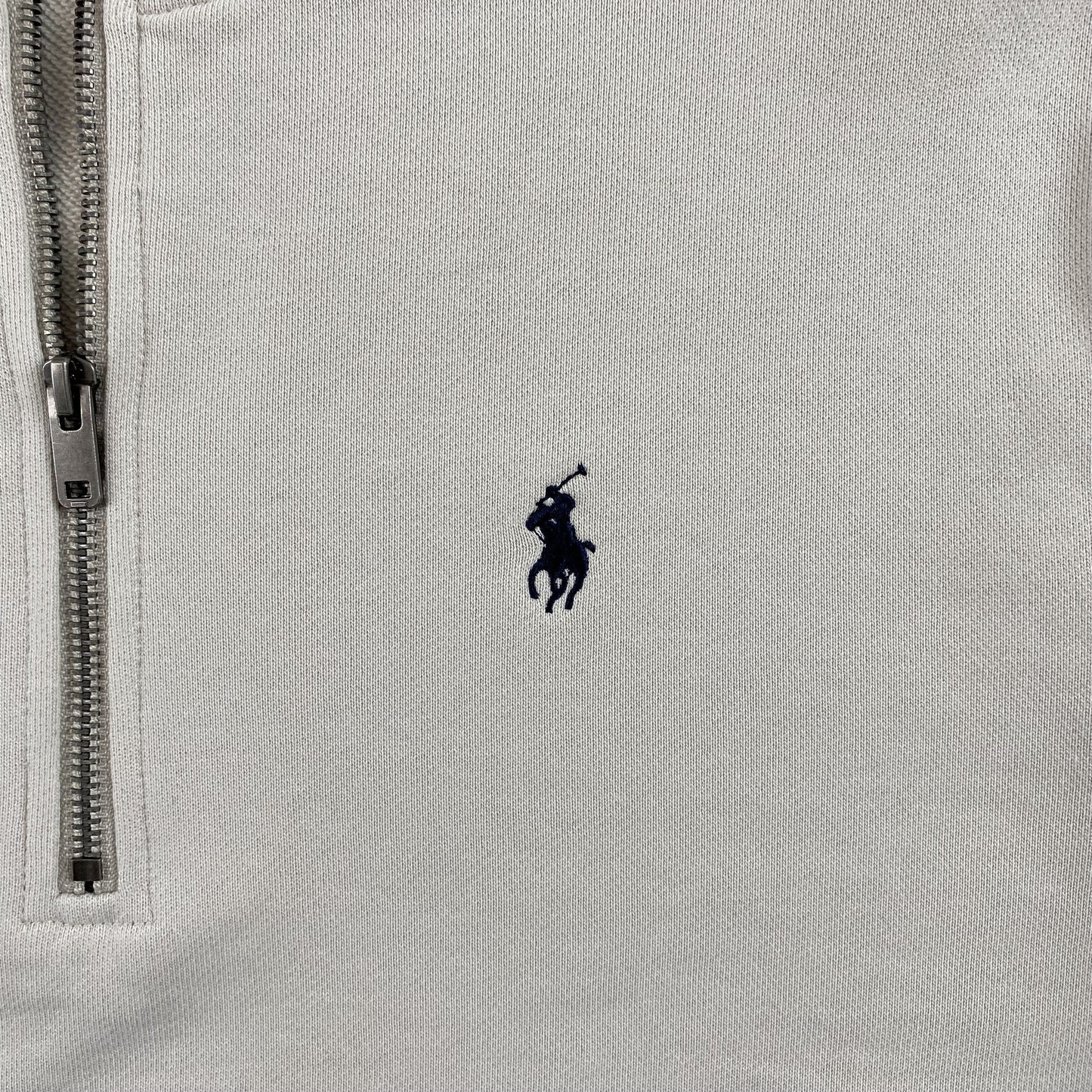 POLO RALPH LAUREN QUARTER ZIP SWEATSHIRT WHITE