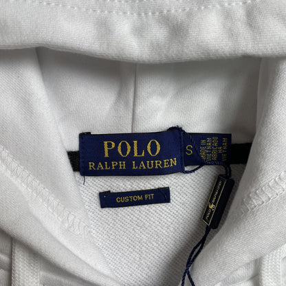POLO RALPH LAUREN ZIP-UP HOODIE WHITE