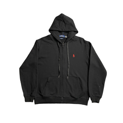POLO RALPH LAUREN ZIP UP HOODIE BLACK