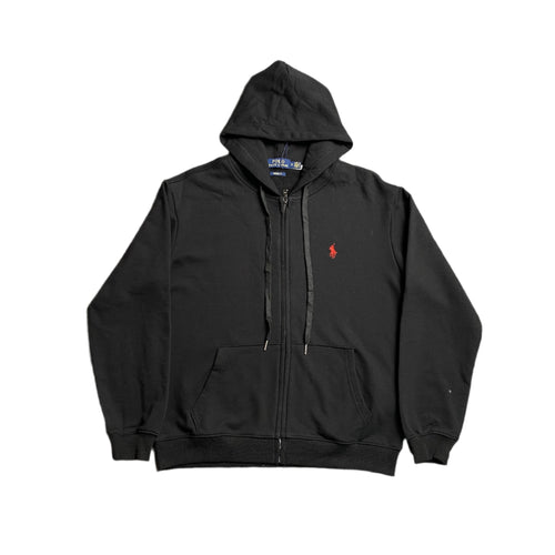 POLO RALPH LAUREN ZIP UP HOODIE BLACK