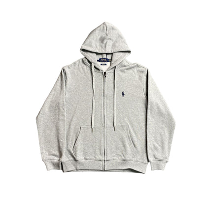 POLO RALPH LAUREN ZIP UP HOODIE GREY