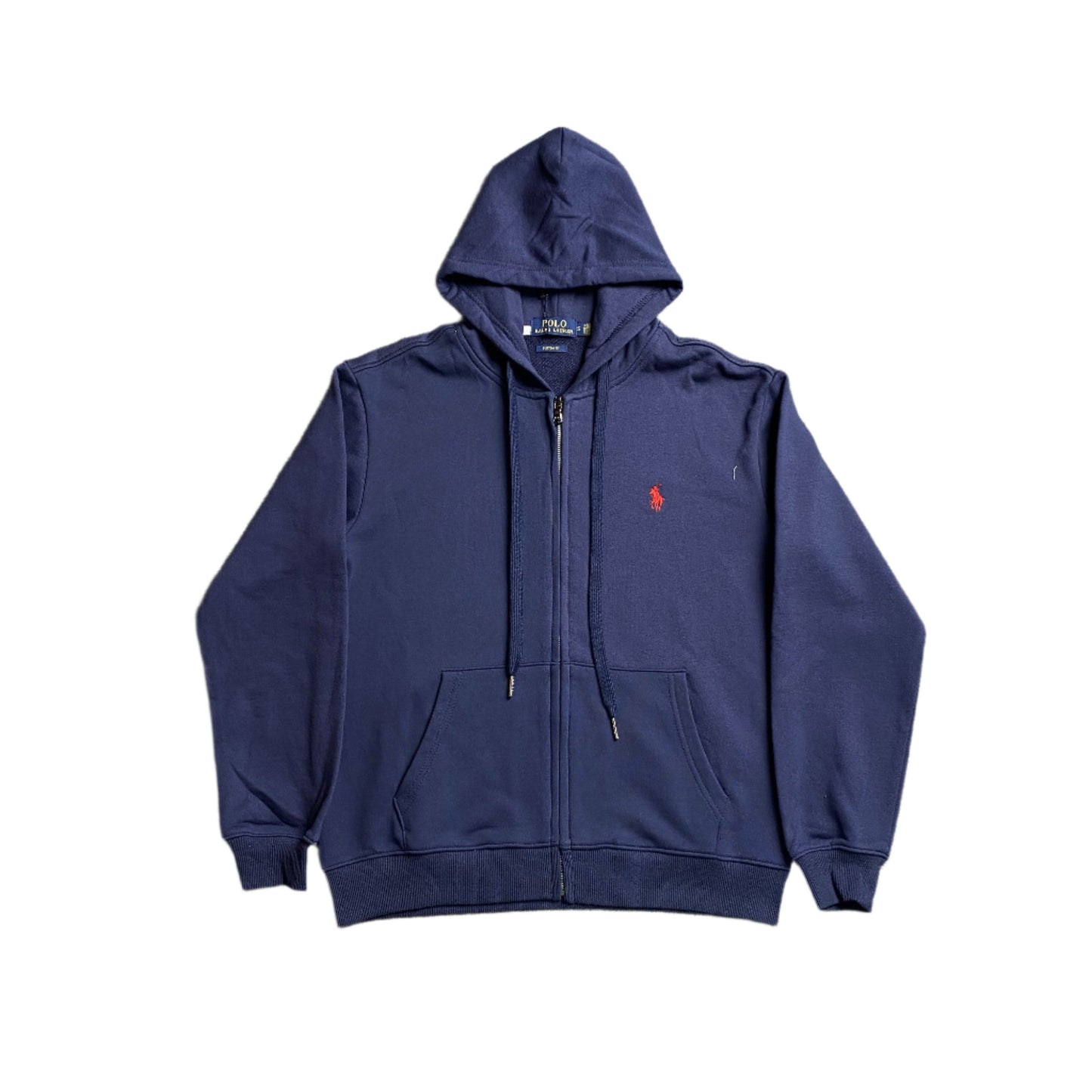 POLO RALPH LAUREN ZIP UP HOODIE NAVY