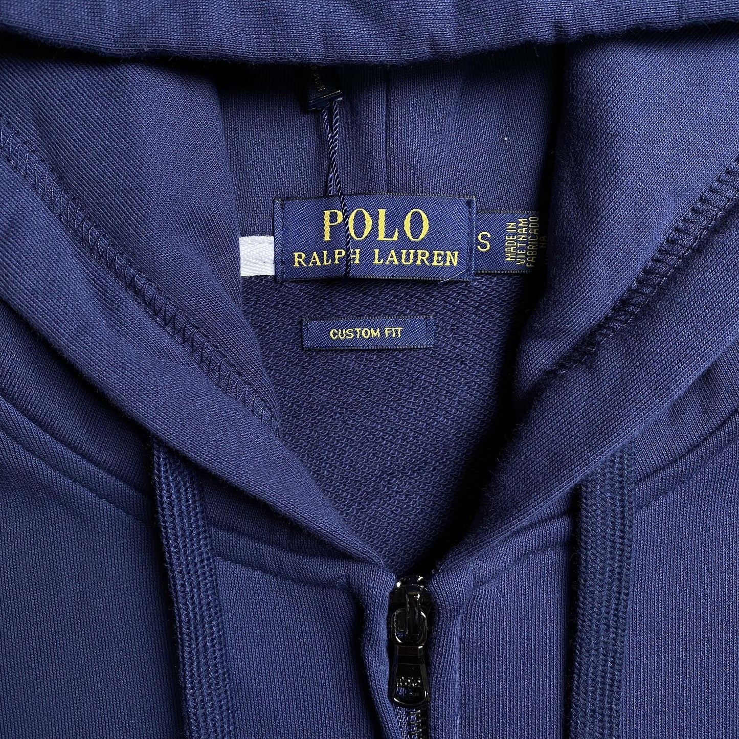 POLO RALPH LAUREN ZIP UP HOODIE NAVY