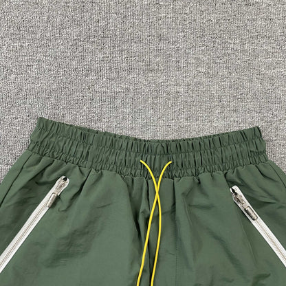 RHUDE RH LOGO SHORTS GREEN