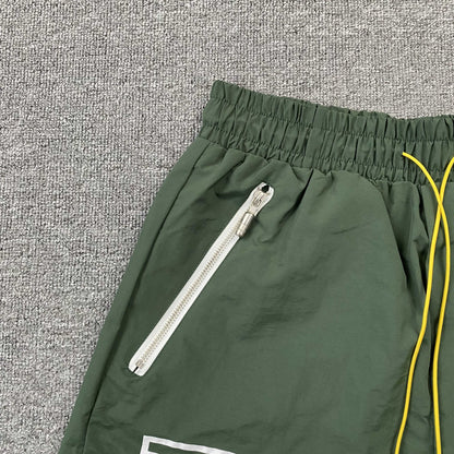 RHUDE RH LOGO SHORTS GREEN