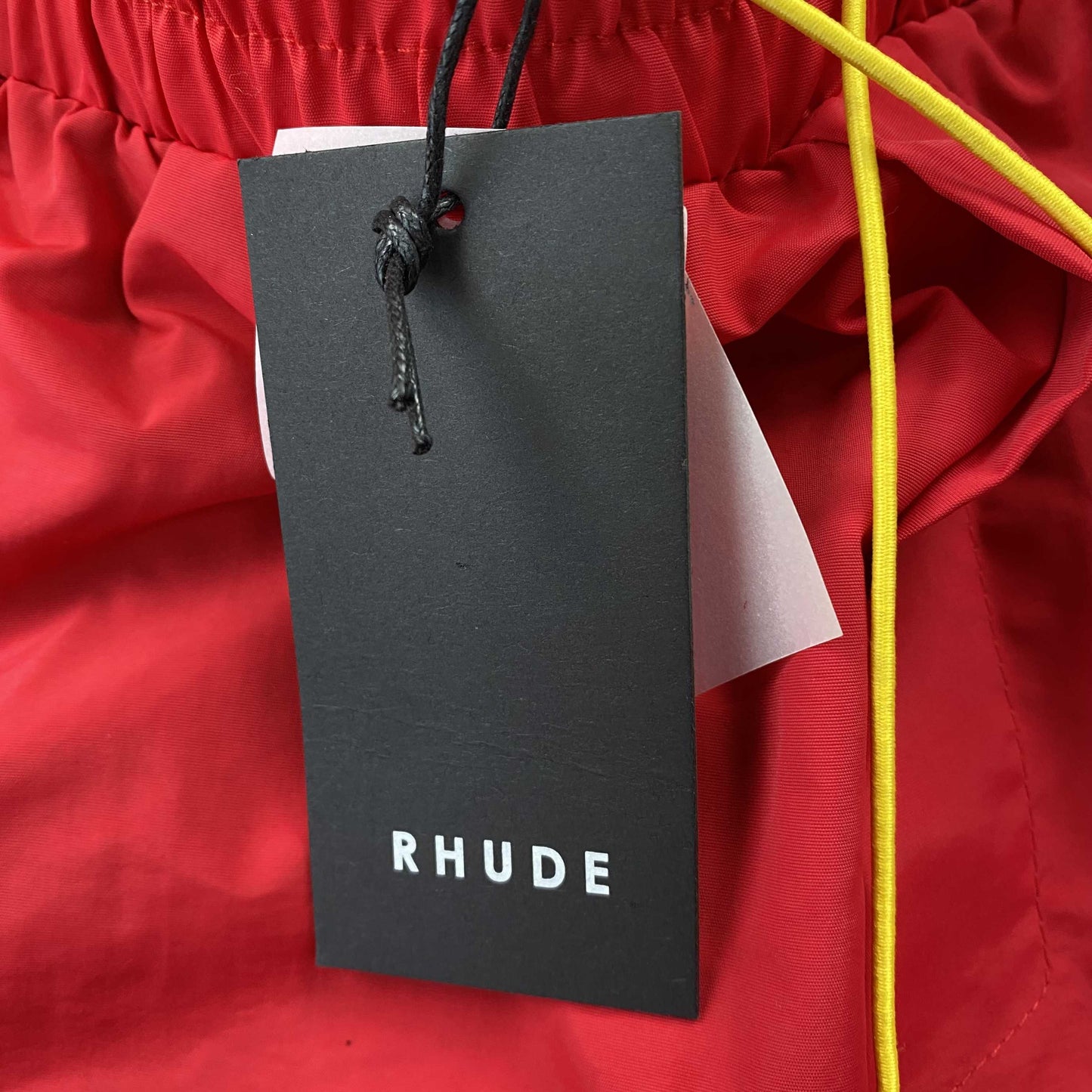RHUDE RH LOGO SHORTS RED