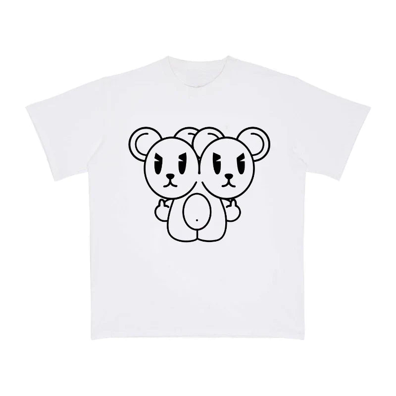 T-shirt Minus Two Mascot - White