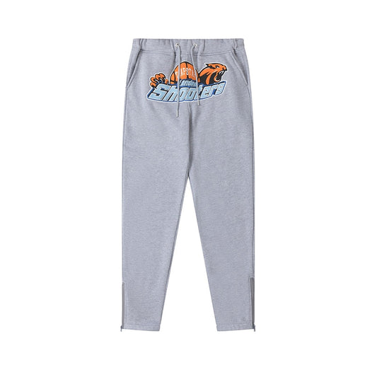 Grey Orange Shooters Trackpants