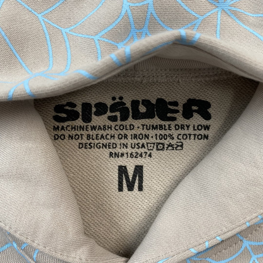 SP5DER AOP WEB HOODIE HEATHER GREY