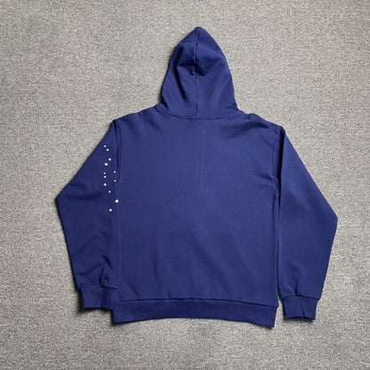 SP5DER ARACH NY PHOBIA SWEAT À CAPUCHE MARINE