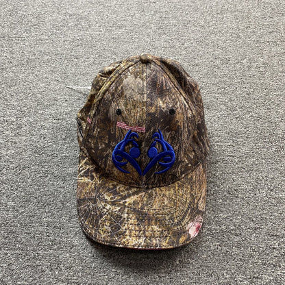 SP5DER BLUE LOGO CAP REAL TREE CAMO