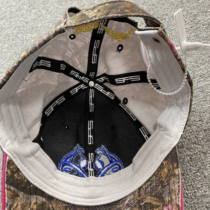 SP5DER BLUE LOGO CAP REAL TREE CAMO