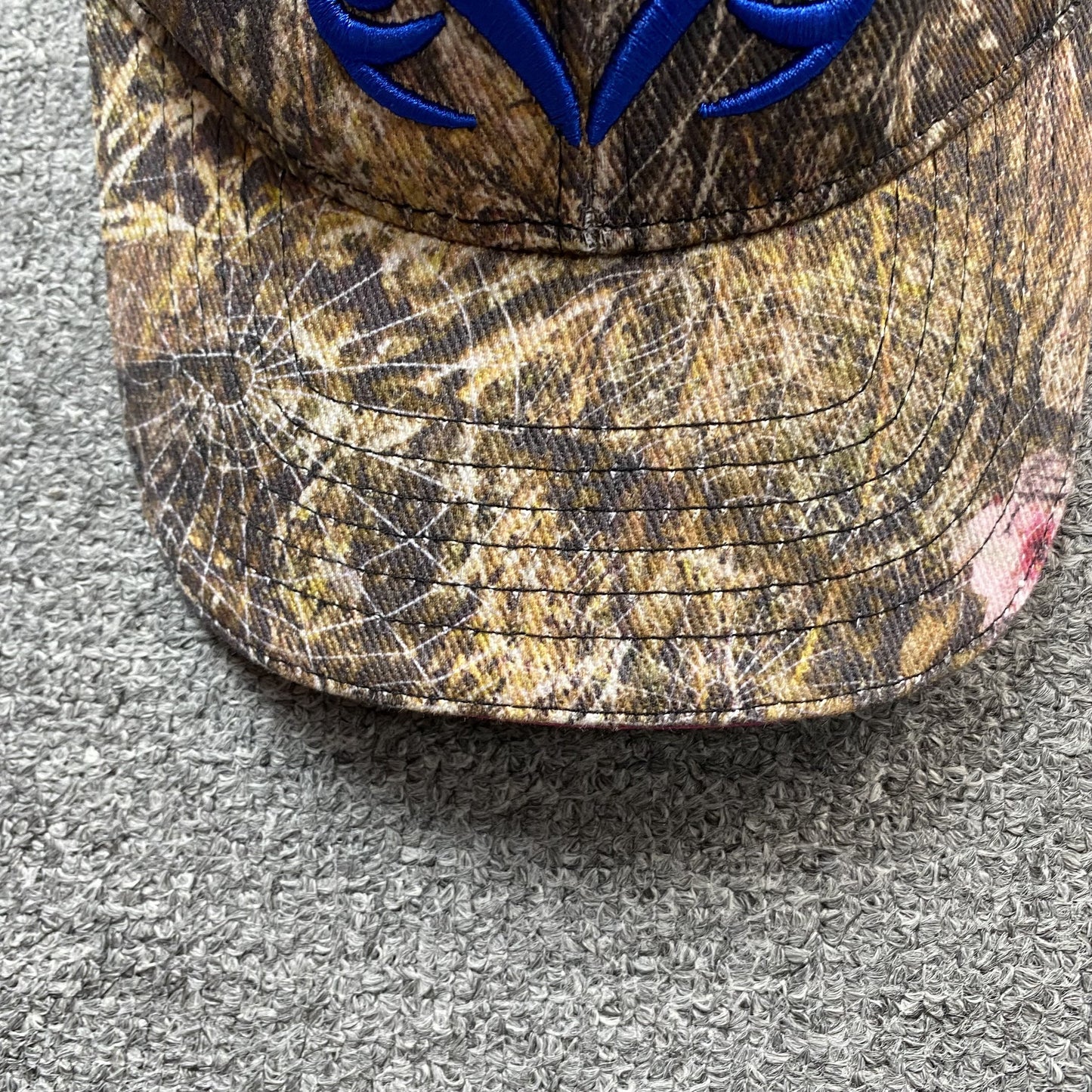 SP5DER BLUE LOGO CAP REAL TREE CAMO