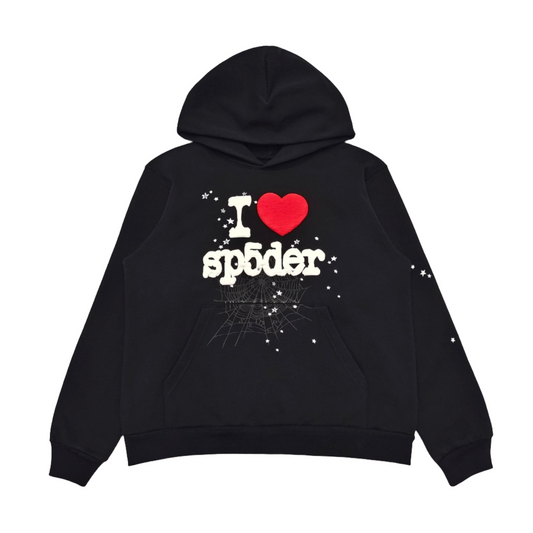 SP5DER I HEART SP5 SOUVENIR HOODIE BLACK