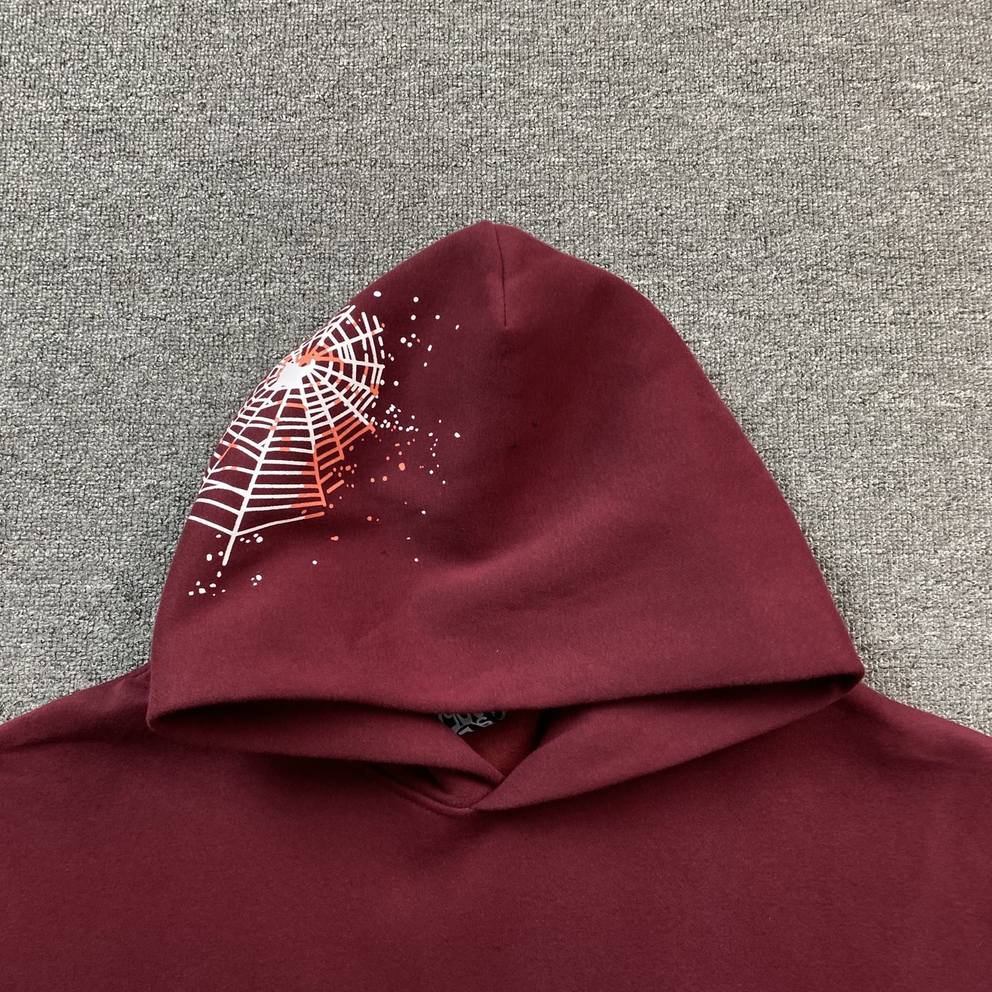 SP5DER NOCTURNAL HIGHWAY HOODIE BURGUNDY
