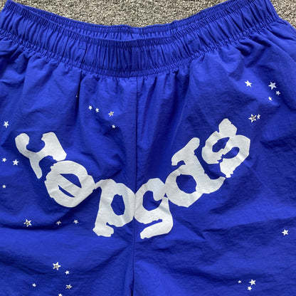 SP5DER OG WEB DOUBLE LAYER SHORT BLUE