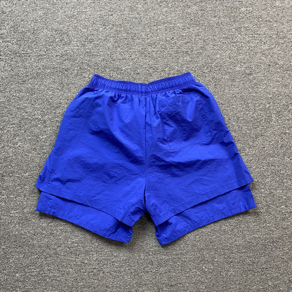 SP5DER OG WEB DOUBLE LAYER SHORT BLUE