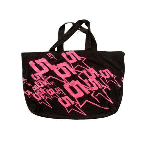 SP5DER OVERSIZED TOTE BAG BLACK