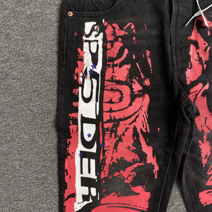 SP5DER PEINT MOTO DENIM NOIR